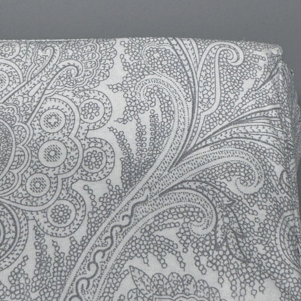 Lauren Ralph Lauren Light Silver Paisley Sheet Set - Picture 6 of 11